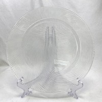 Assiette décorative peu profonde en plastique transparent solide, style Instagram frais et mignon, pour la maison, les fêtes, les pique-niques en extérieur, polyvalente