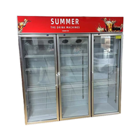 Conception d'affichage élégante et fonctionnement à faible bruit Réfrigérateur commercial à refroidissement par air pour le stockage de boissons fraîches d'épicerie Mini Mart