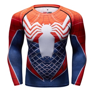 เสื้อผดผื่นแขนยาวลายซุปเปอร์ฮีโร่สไปเดอร์แมนเสื้อยืดสั่งทำ - Product Image 6