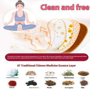 Ensemble de patchs Lotus des neiges de la médecine traditionnelle chinoise du fabricant Boîte de protège-slips en coton pour femmes pour l'entretien des pièces intimes - Product Image 3