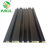 Nouveau produit Panneaux muraux écologiques ASA, installation facile, panneaux décoratifs imperméables pour la décoration des écoles et des hôtels, texture bois
