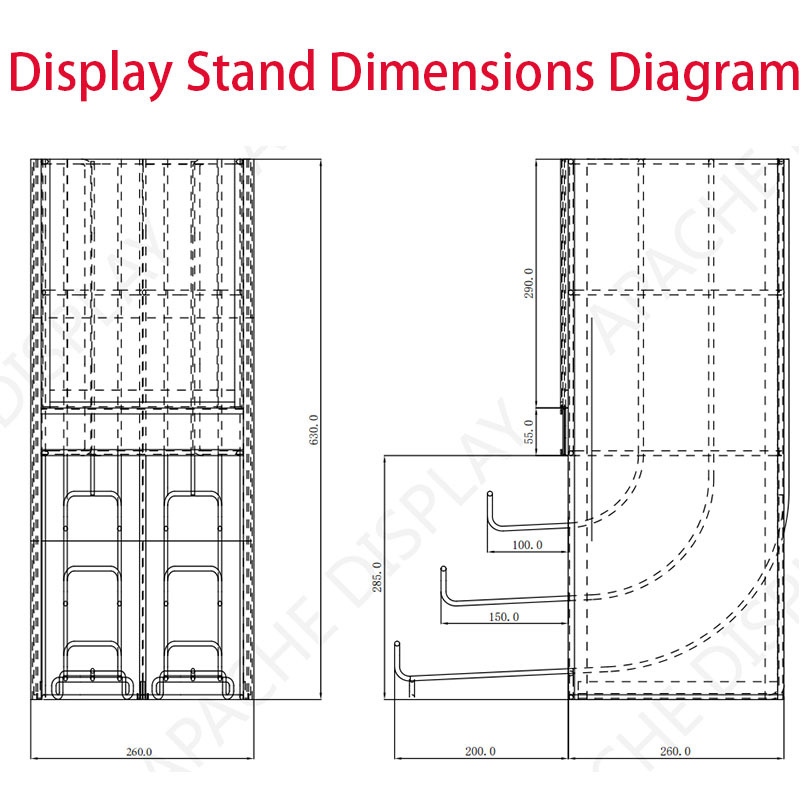Apache Custom Metal Counter Canned Food Display Stand for Pet Store — view 3