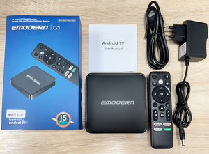 Boîtier TV intelligent Android G1 à succès, Amlogic S905 Quad 4K, WiFi 2.4G/5G, Android, télécommandes vocales BT - Product Image 6