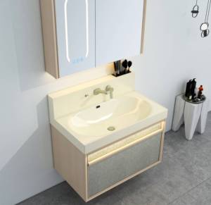 Pierre artificielle de luxe de haute qualité modèle 25A1 approvisionnement direct en usine pour vanités et salles de bain résistantes à l'eau - Product Image 3