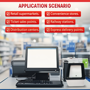 Joad cố định USB máy tính để bàn máy quét mã vạch CMOS cảm biến 640x480 Độ phân giải 1D/2D QR mã đọc A4 Kích thước 32-bit màu Chứng Khoán - Product Image 3