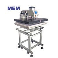 Presse à chaud automatique monoposte pneumatique 60x80cm pour vêtements, machine à embosser les T-shirts et à transférer les strass - Chine