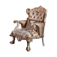 OE-FASHION Baroque En Bois Sculpté Or Soie Canapé, Canapé En Tissu De Luxe, style Arabe Doré Canapé ensemble