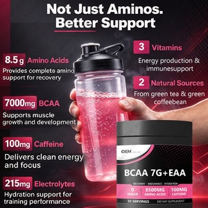 BCAA + EAA en Polvo de Marca Privada OEM, Apoya la Recuperación Muscular, el Crecimiento, la Fuerza y la Resistencia, 11 Aminoácidos Esenciales, Sin Azúcar - Product Image 4