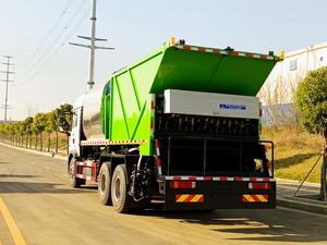 شاحنة سينوتراك هووو تي إكس 6*4 سعة 20 متر مكعب، ناشرة أسفلت متزامنة عالية الجودة، يورو 2، مقود يمين - Product Image 3