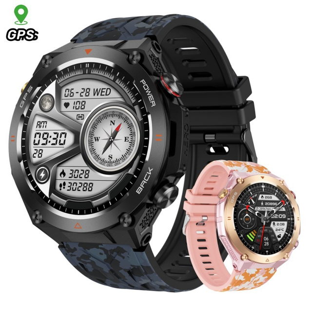 GPS Tracker Smartwatch New KC82 for Men Heart Rate Monitor Waterproof Oem Fitness Tracker Bracelet Sports Smartwatch Watch Woman