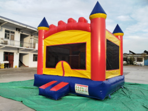 <span class=keywords><strong>Mini</strong></span> terrain de jeu gonflable coloré de château plein d'entrain personnalisé 13x13 <span class=keywords><strong>Trampoline</strong></span> sautant extérieur d'enfants <span class=keywords><strong>Maison</strong></span> gonflable de rebond pour la partie - Product Image 5
