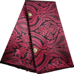 गर्म बिक्री के नए कारखाने थोक मूल्य लोकप्रिय ब्रोकेड जाक्वार्ड डैम्स्क फीके कपड़े गुलाबी रंग 5 गज - Product Image 6