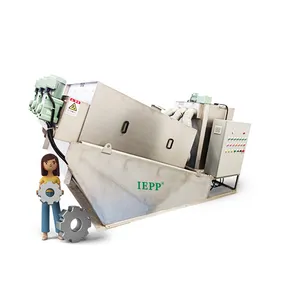 IEPP manufacturer factory price oil sludge treatment unit multi disc screw press dehydrator DAF scum slurry dewatering machinery