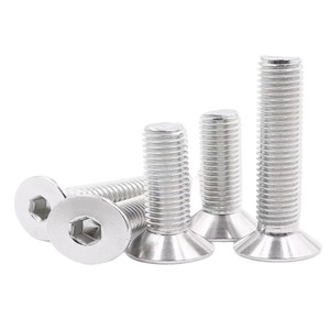 สกรูหัวจม Jingjiu รุ่น DIN7991 ขนาด M4 M6 M8 M10 M12 ผลิตจากสแตนเลส 304 แบบหัวแบน - Product Image 1