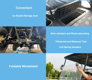 รถกอล์ฟไฟฟ้าสีชมพูไฟฟ้าหนึ่งที่นั่งรถกอล์ฟสำหรับติดถนน - Product Image 3