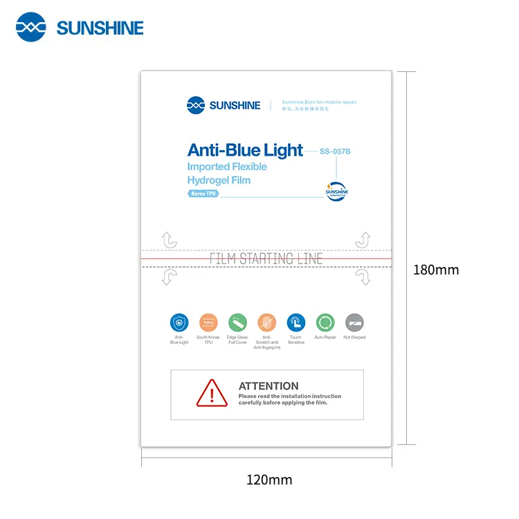 Sunshine SS-057B membrana hidráulica importada anti película Azul para máquina de SS-890C