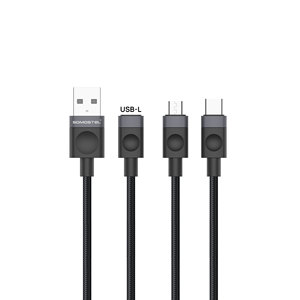 Cable USB-C Somostel Nuevo de 2.4A con Trenzado de Nailon para <span class=keywords><strong>iPhone</strong></span> <span class=keywords><strong>14</strong></span>, <span class=keywords><strong>Carga</strong></span> Rápida - Product Image 1