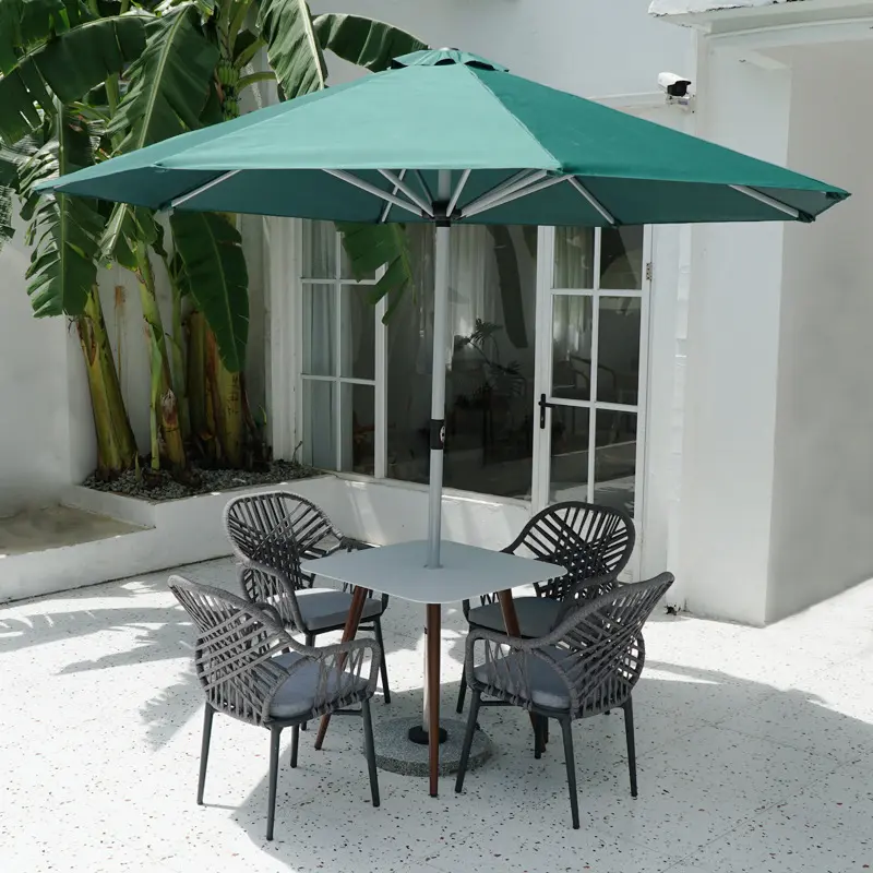Paraguas plegable portátil para exteriores, sombrilla duradera y ligera para exteriores, para Patio, jardín, cafetería, terraza