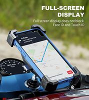 Verrouillage automatique et dégagement rapide du support de téléphone de tige de fourche de moto avec chargeur sans fil et USB C Accessoires de moto