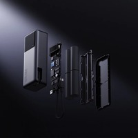 Batterie externe 165W 10000mAh avec affichage numérique, plusieurs ports USB, station de charge de voyage pour téléphone
