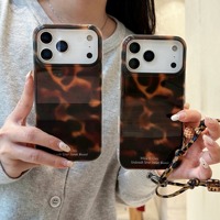 Nouvelle coque de téléphone IMD effet écaille de tortue et ondulations d'eau pour iPhone 18 Pro Max 16 15, double couche antichoc et protectrice