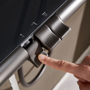 Ensemble de douche thermostatique de luxe pistolet gris laiton bain douche robinet numérique <span class=keywords><strong>piano</strong></span> clé salle de bain système de douche - Product Image 5