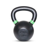 Kettlebell de musculation gravé KG/LB 4kg/16kg/20kg/48kg, logo personnalisé OEM, en acier ZJFIT P-69 noir, durable et universel pour le yoga et le fitness