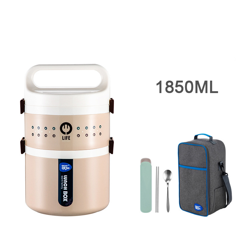 Khaki 2-layer (cutlery, insulated bag)