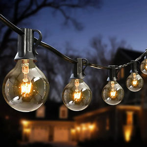 Vente chaude En Plein Air G40 Led Arrière-Cour Partie Patio Décoratif Guirlande De Mariage Edison Ampoule De Noël Guirlande Lumineuse - Product Image 4