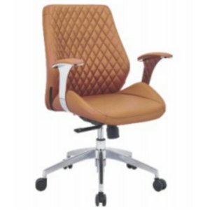 Chaise de bureau en cuir moderne et confortable 36019-1603C/B/A - Product Image 4