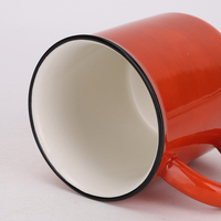 Tasse en céramique peinte à la main Redeco, motif récolte d'automne, vente directe usine, jolies tasses en céramique, décoration de cuisine et de maison pour Thanksgiving et l'automne