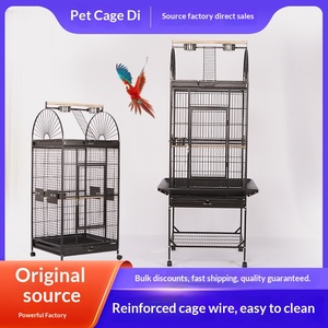 Cage à perroquets moderne et simple modèle B16 L-Large, en acier, avec étagère <span class=keywords><strong>de</strong></span> rangement et plateau coulissant, directement <span class=keywords><strong>de</strong></span> l'usine - Product Image 2
