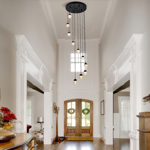 Lámpara de araña decorativa artística de cristal LED, lujosa, exquisita y de alta gama, adecuada para villas. - Product Image 4