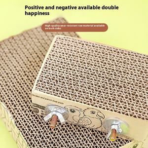 Plataforma Xuanfeng, suministros duraderos para pájaros, soporte de molienda de cartón de mil capas, juguetes para loros, piel de tigre, garra para la boca, soporte para ejercicio - Product Image 4