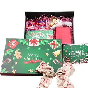 מכירה ישירה במפעל מלבן לוח אפור לוגו מותאם אישית קופסא מתנה סיטונאים קופסאות נייר לחג המולד