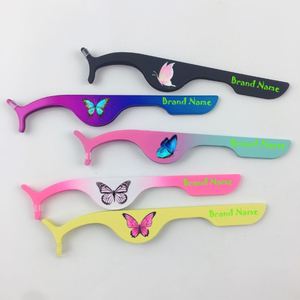 Proveedor Chino Ofrece Pinzas para Pestañas de Oro Rosa Personalizadas para Extensión de Pestañas, Punta Puntiaguda de Acero Inoxidable, Marca Privada - Product Image 3