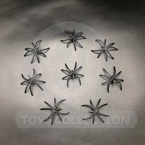 Juego de Juguetes de Broma para Halloween, Arañas Negras de Plástico Realistas de 4 cm con Patas Delgadas, para Decoración de Fiestas Infantiles, Accesorios Espeluznantes - Product Image 5