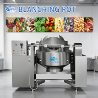 Cuve de Blanchiment Industrielle avec Panier Filtrant 200L-1000L – Équipement de Cuisson pour Pommes de Terre, Champignons, Crevettes, Poulpe, Saucisses