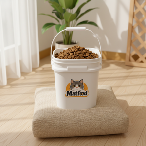 Grands bacs carrés pour <span class=keywords><strong>granulés</strong></span> d'aliments pour lapins en vrac, seaux durables de qualité alimentaire pour la réception des petits animaux et les aliments solides - Product Image 1