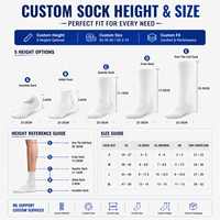 Chaussettes de sport personnalisées de haute qualité avec logo jacquard, chaussettes athlétiques en coton, fabrication OEM, logo personnalisé, coussin en tissu éponge, vente en gros