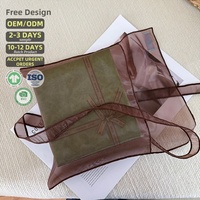 Pochette en organza marron écologique Chuanghua, enveloppe cadeau, porte-monnaie, sac de rangement pour maquillage, sac anti-poussière, sac à rabat de luxe pour cosmétiques