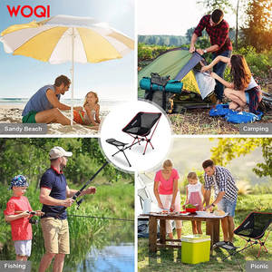 Silla de playa plegable portátil Woqi para exteriores, taburete de camping para adultos con reposapiés y bolsa de transporte - Product Image 4