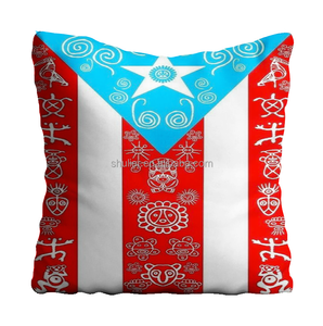 Cojín Decorativo con Diseño de Rana Coqui, Boricua, Taino, Sol y Bandera de <span class=keywords><strong>Puerto</strong></span> Rico - Product Image 3