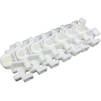 Chaîne à lattes en plastique pour assemblage automobile, de qualité industrielle, résistante à la chaleur, à petit rayon et à dessus plat