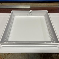 Panneaux d'accès au plafond en aluminium ignifuge, étanche et verrouillable, avec revêtement en poudre, trapes métalliques pour accès au plafond
