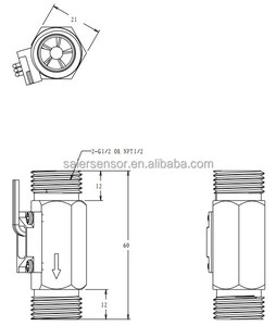 1/2 дюймовый датчик импульсного расхода из нержавеющей стали - Product Image 5