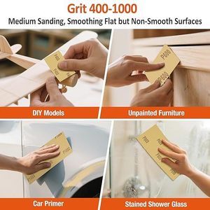 Sanding Discs 9x3.6 Inch 120-3000 Grit Silicon Carbide Wet Dry Adhesive Backed For Grinding Polishing - Product Image 1