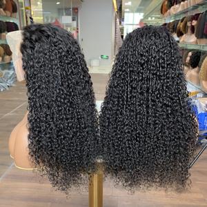 Perruque personnalisée 12A, boucles Pixie, 24 pouces, avec dentelle transparente 13*4, couleur naturelle, rehaussez votre style - Product Image 2