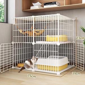 Gabbia per Gatti da Esterno Moderna e Carina, Grande, Bianca, Personalizzabile OEM, con Lettiera Integrata, Spazio Extra Ampio, Cuccia Vuota per Interni ed Esterni per la Casa - Product Image 6