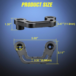 Soporte de montaje de luces para Jeep Wrangler 2018-2023, soporte de luces de trabajo delanteras de acero - Product Image 3